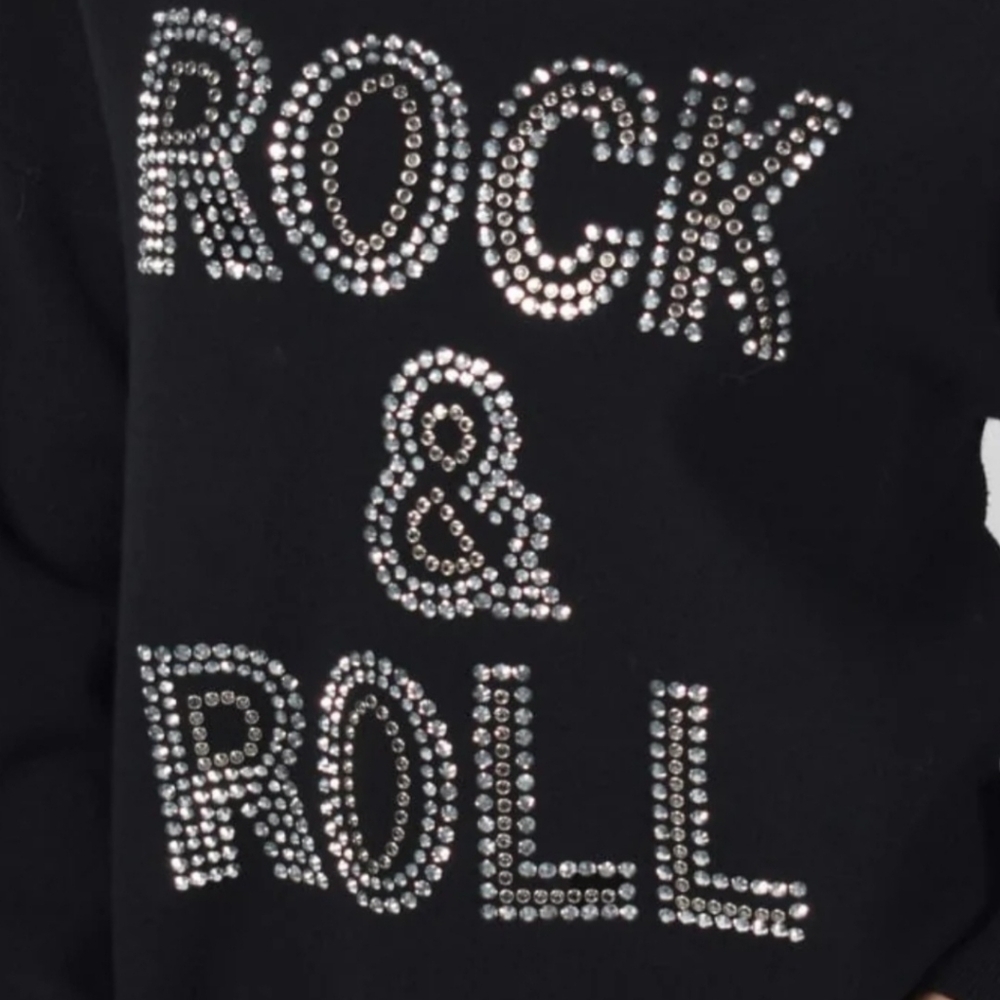 Frank Lyman Design Black Rock & Roll  Sweater - Picture 3 of 5